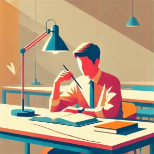 alunno che studia master seo