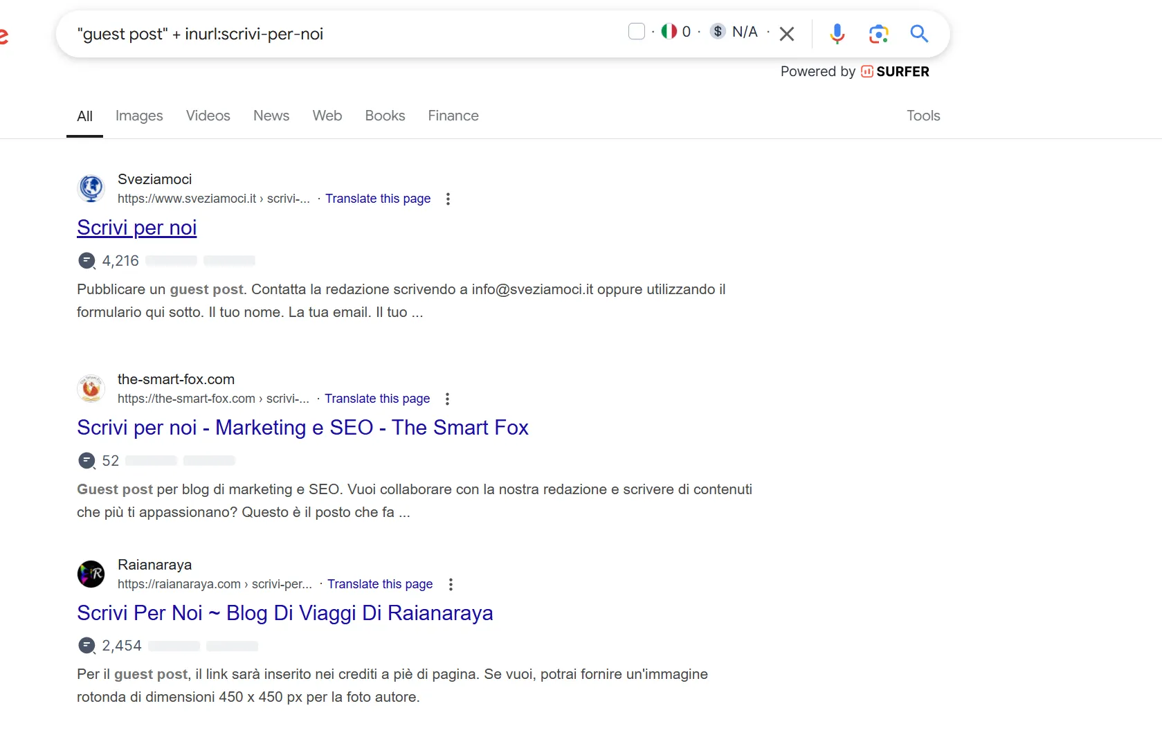 operatore inurl e intitle google