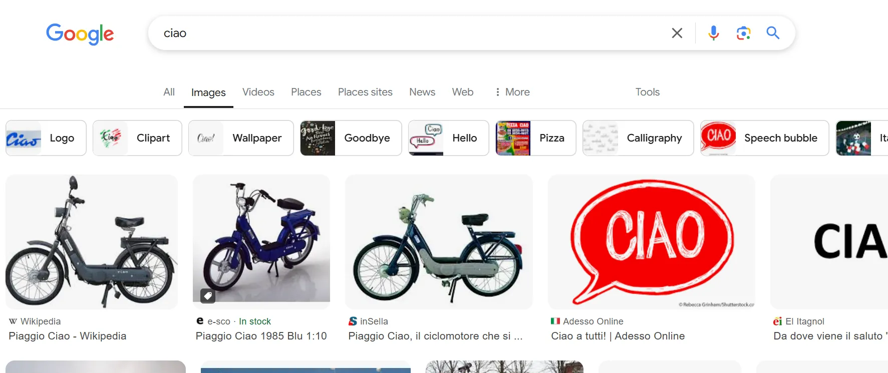 filtro immagini google