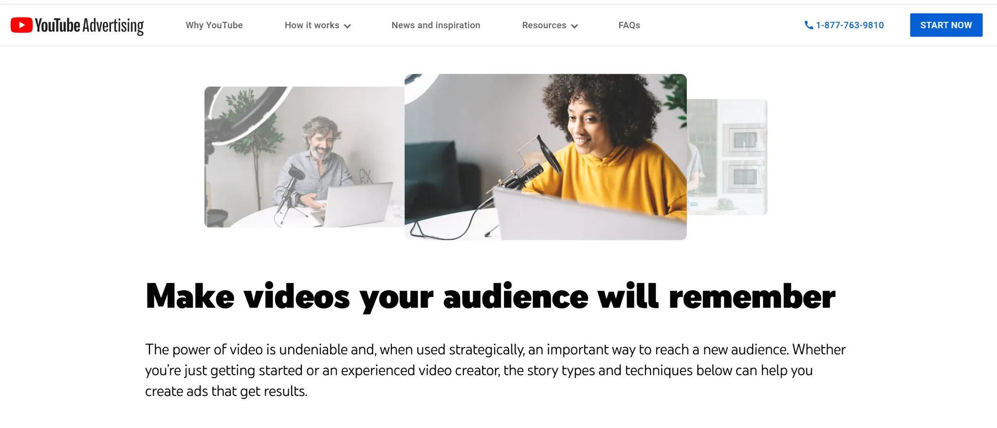 come fare video adv youtube