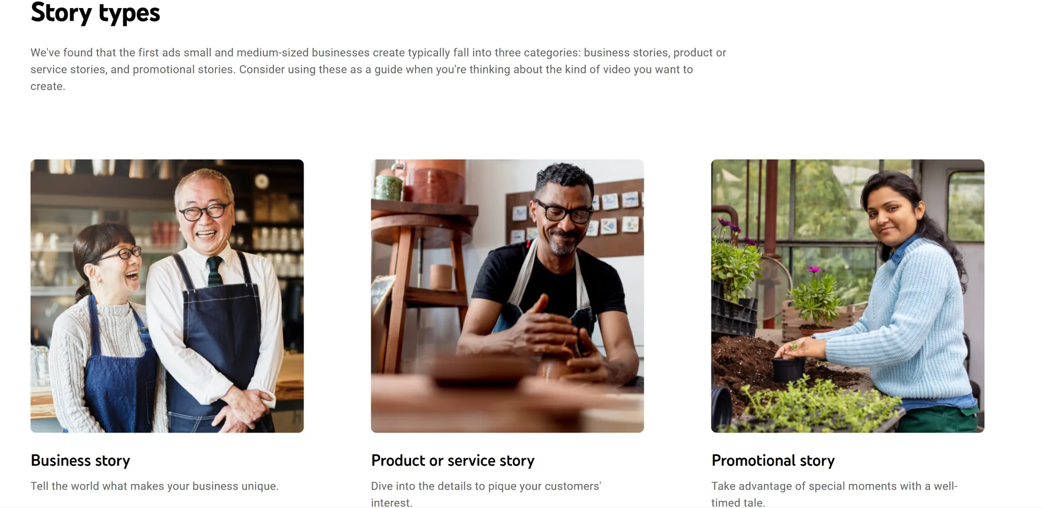 video messaggi google ads youtube storie