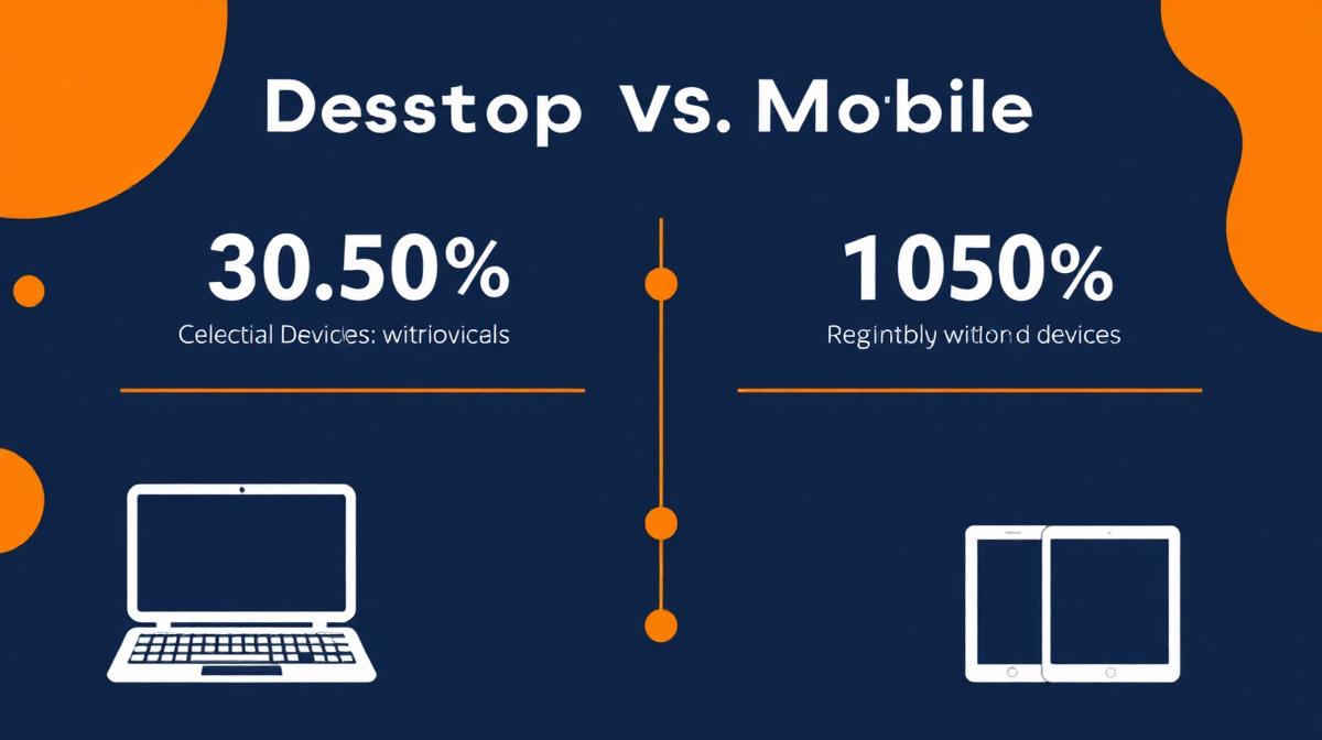 Desktop VS Mobile, utilizzo in percentuale nel 2021 (usage)